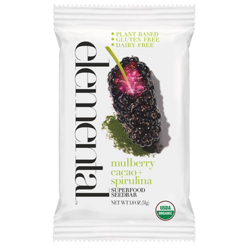 Mulberry Cacao + Spirulina Superfood Bar - 1.8 OZ