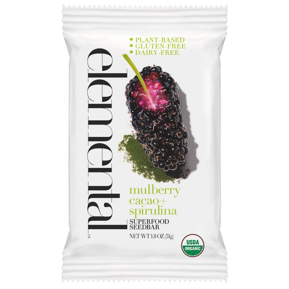 Mulberry Cacao + Spirulina Superfood Bar - 1.8 OZ