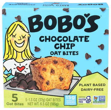 Bobos Chocolate Chip Oat Bites - 6.5 OZ