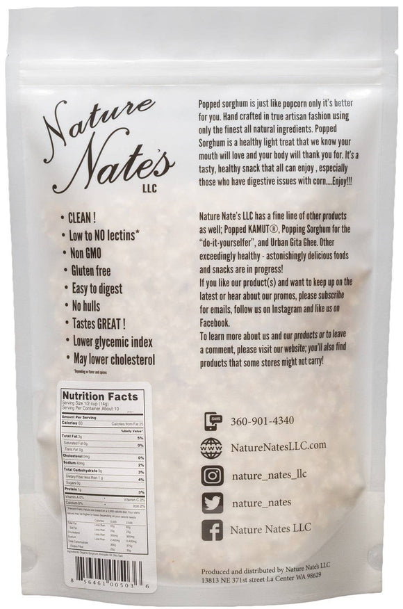 Avocado Oil & Pink Himalayan Black Popped Sorghum - 6 OZ