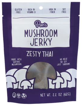 Zesty Thai Mushroom Jerky - 2.2 OZ