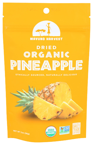 Organic Dried Pineapple - 2 OZ
