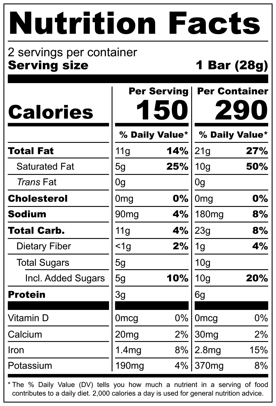 Salted Caramel Bar 2-Pack (2 oz)