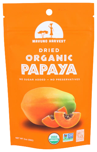 Organic Dried Papaya Fruit - 2 OZ