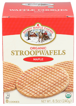 Organic Maple Waffle Cookies  - 8.5 OZ