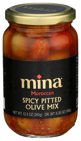Spicy Pitted Olive Mix - 12.5 OZ