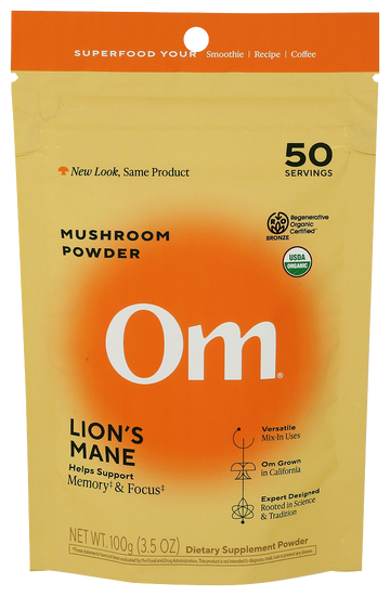 Om Mushrooms Lion's Mane Powder - 3.5 OZ