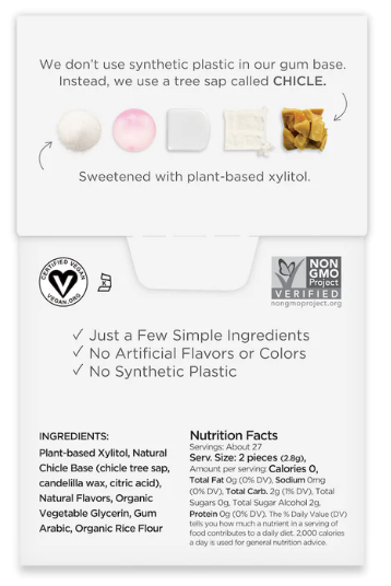 Sugar Free Bubble Gum Natural Chewing Gum - Bulk Pack