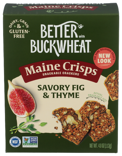 Savory Fig & Thyme Buckwheat Crackers - 4 OZ