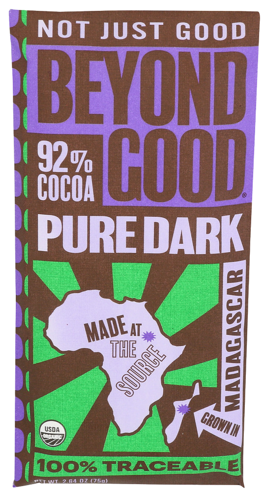 Beyond Good 90% Pure Dark Chocolate Bar - 2.64 OZ