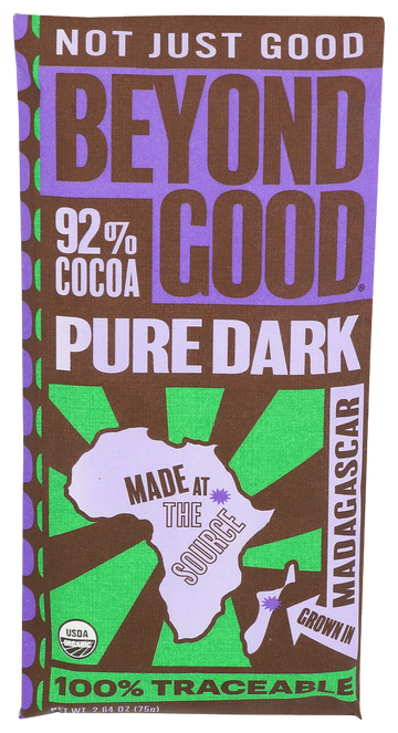 Beyond Good 90% Pure Dark Chocolate Bar - 2.64 OZ