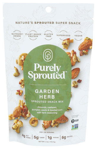 Garden Herb Sprouted Snack Mix - 4 OZ