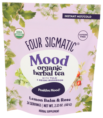 Four Sigmatic Mood Organic Lemon Balm & Rose Herbal Tea - 2.12 OZ