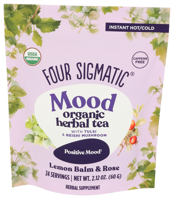 Four Sigmatic Mood Organic Lemon Balm & Rose Herbal Tea - 2.12 OZ
