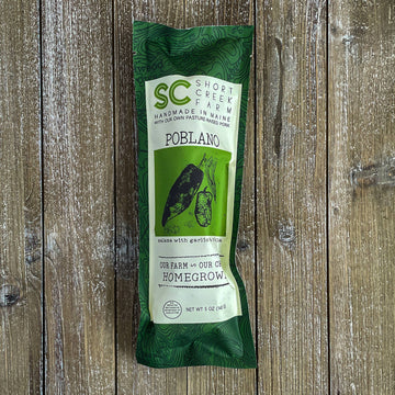 Short Creek Farm Poblano Salami . 5 OZ