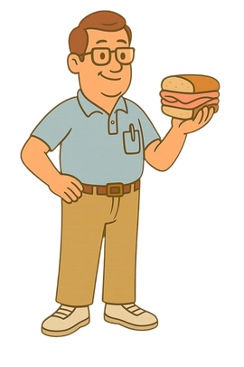 Ham & Swiss Sandwich