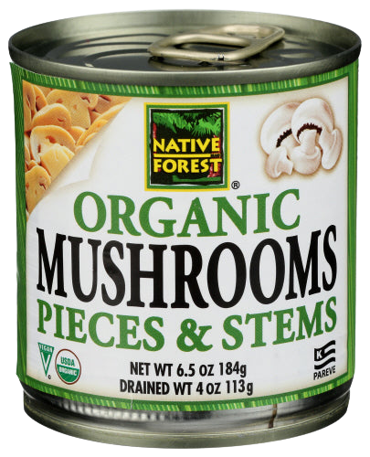 Organic Mushroom Pierces & Stems - 4 OZ