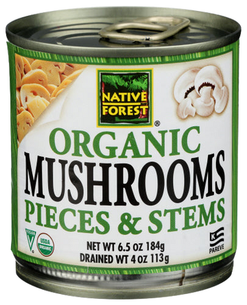Organic Mushroom Pierces & Stems - 4 OZ