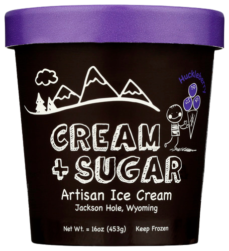 Huckleberry Ice Cream - 16 OZ