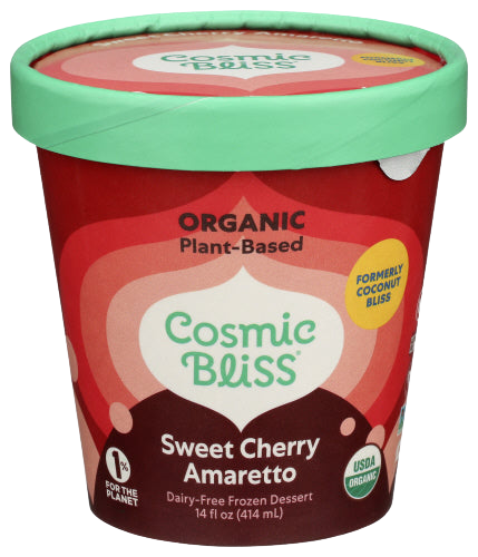Organic Sweet Cherry Amaretto Ice Cream - 14 FO