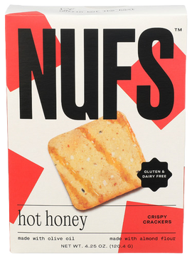 Nufs Hot Honey Crackers - 4.25 OZ