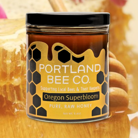 Raw Superbloom Honey Jar: Pure & Unfiltered - 8.4 OZ