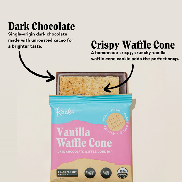 Vanilla Waffle Cone Chocolate Bar - 1 OZ