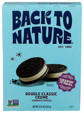 Back To Nature Double Classic Creme Cookies - 8.25 OZ