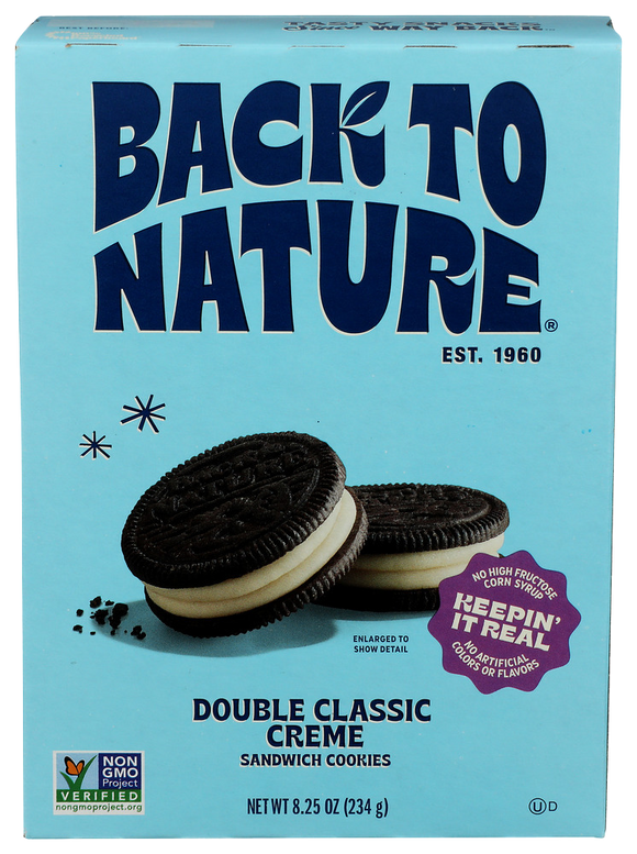 Back To Nature Double Classic Creme Cookies - 8.25 OZ