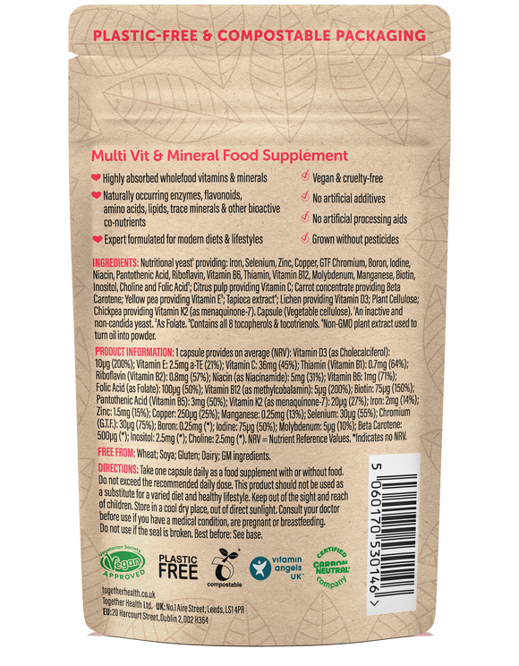 Multivitamin – Vegan – 30 CAPSULES