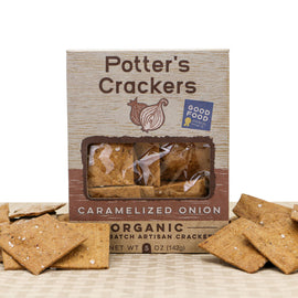 Potter's Crackers Organic Caramelized Onion Crackers - 5 OZ