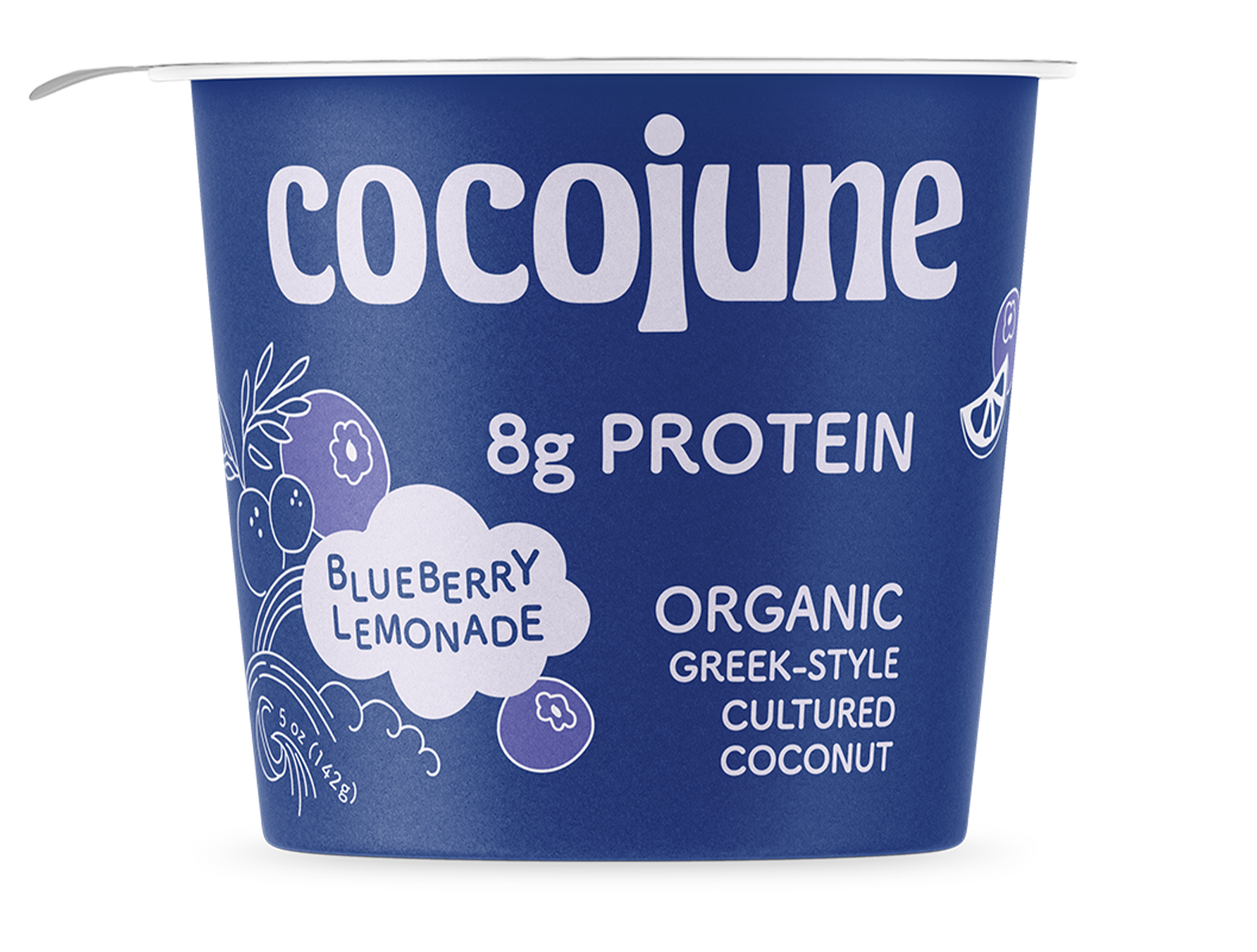 Cocojune Blueberry Lemonade Protein Greek Yogurt - 5 OZ