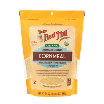 Organic Medium Grind Cornmeal - 24 OZ