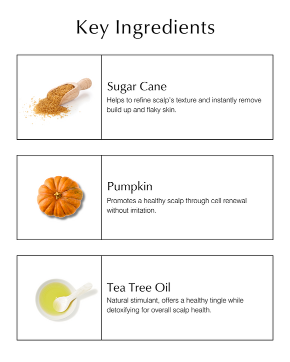 Scalp Exfoliating Scrub with Sugar Cane & Tea Tree Oil: 6.3 fl oz.