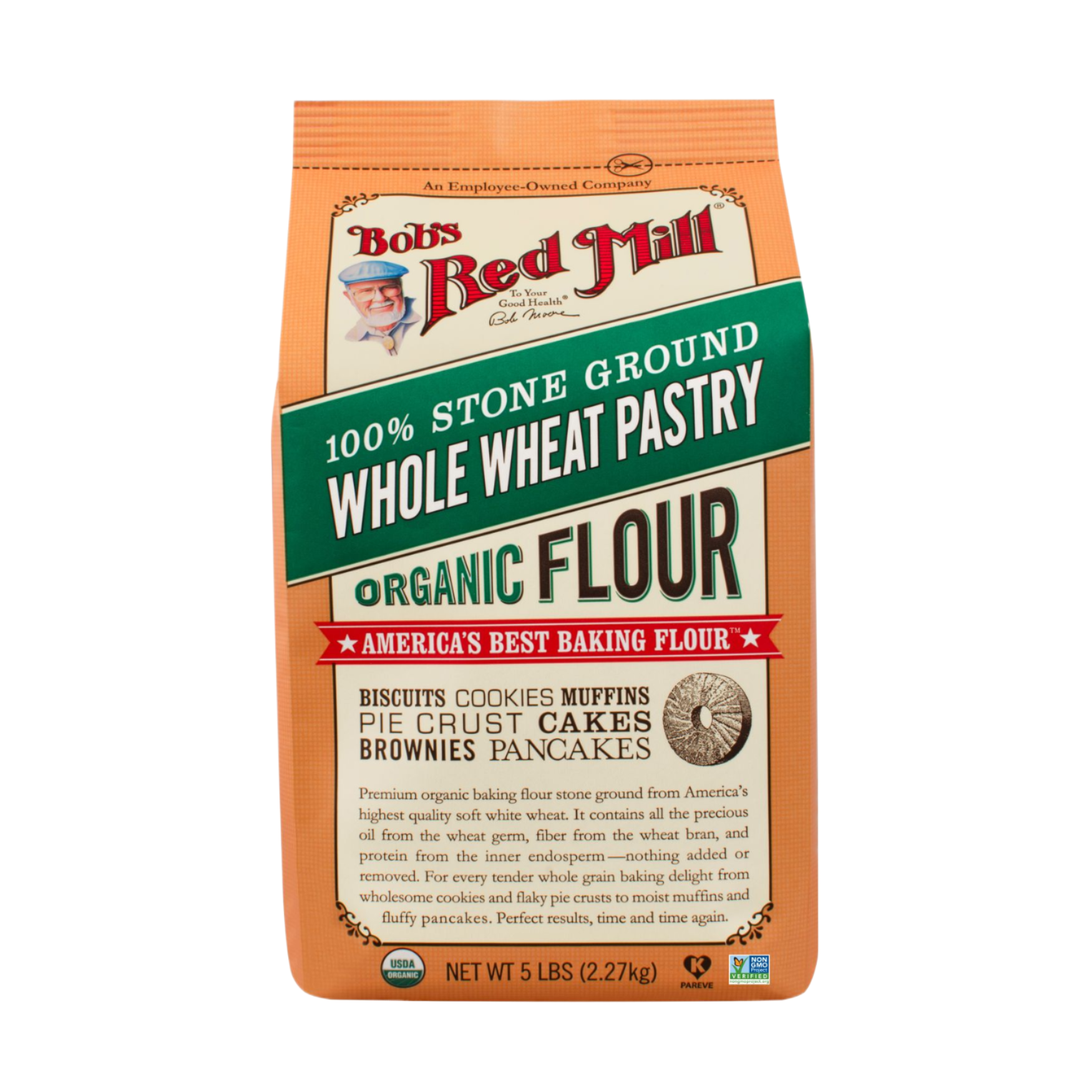 Organic Whole Wheat Pastry Flour - 5 LB