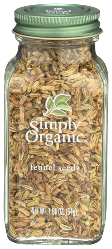 Organic Fennel Seeds - 1.9 OZ