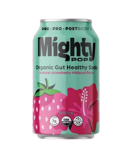 Organic Strawberry Hibiscus Soda - 12 FO