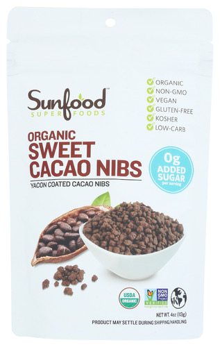 Organic Sweetened Cacao Nibs - 4 OZ