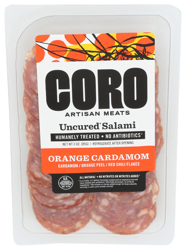 Orange Cardamom Uncured Salami - 3 OZ