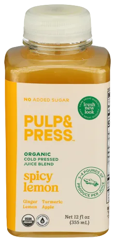 Pulp & Press Spicy Lemon Cold Pressed Juice - 12 FO