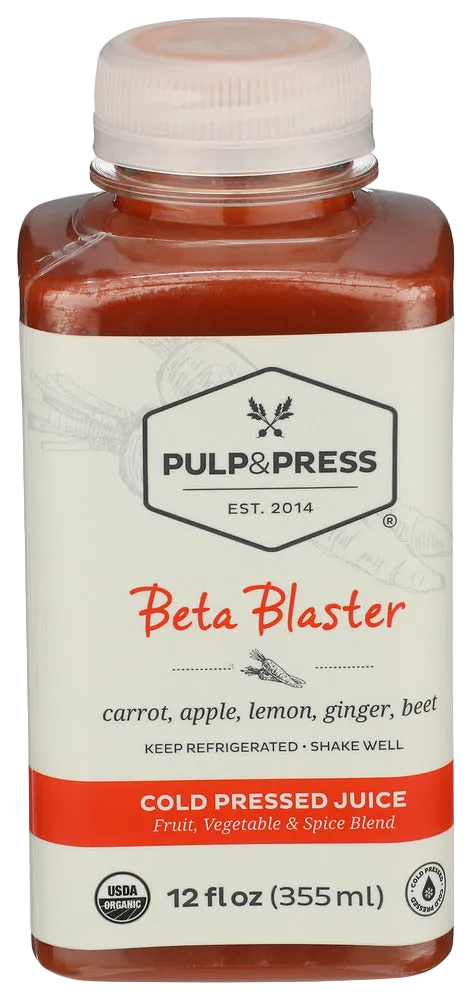 Pulp & Press Beta Blaster Cold Pressed Juice - 12 FO