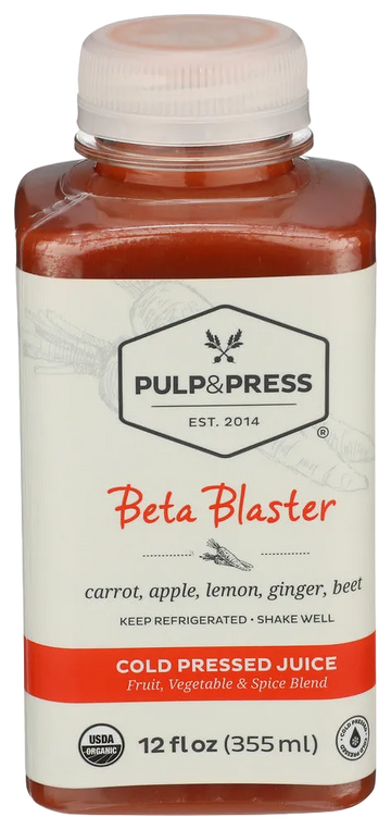 Pulp & Press Beta Blaster Cold Pressed Juice - 12 FO