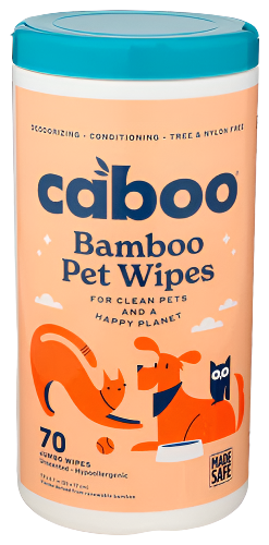 Caboo Bamboo Pet Wipes - 70 CT