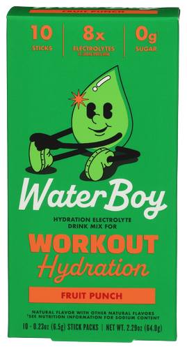 Waterboy Fruit Punch Hydration Packets - 10 PKT