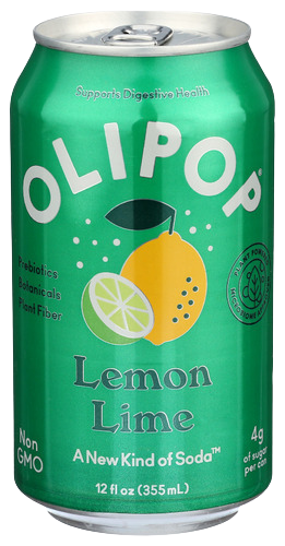 Olipop Lemon Lime Sparkling Tonic - 12 FO