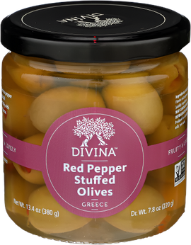 Red Pepper Stuffed Olives - 7.8 OZ