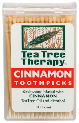 Tea Tree Cinnamon Toothpicks - 100 PC