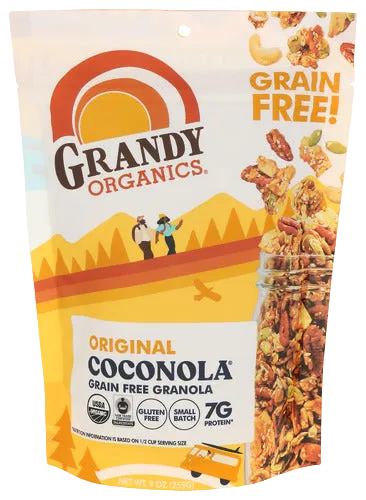 Grandy Organic Coconola Granola - 9 OZ
