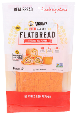 Roasted Red Pepper Lavash - 6 OZ