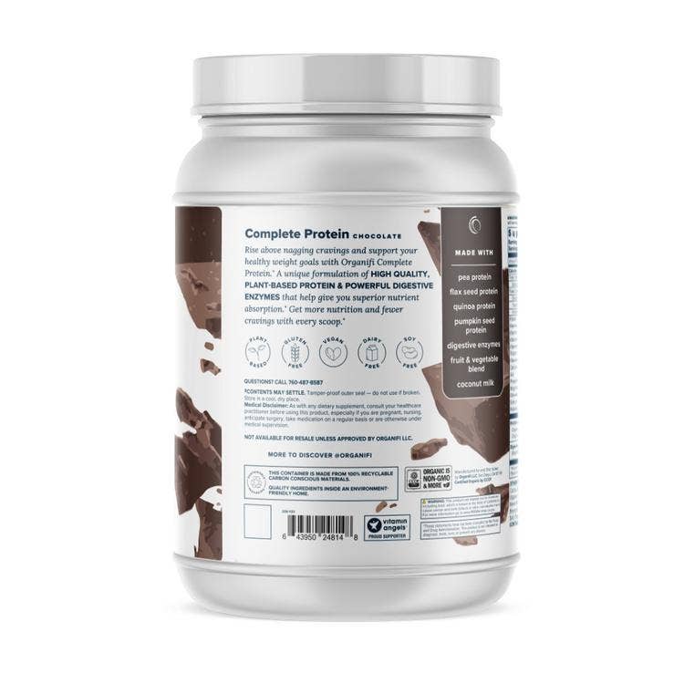 Chocolate Protein - Organic, Plant Based + Digestive Enzymes - 42 OZ